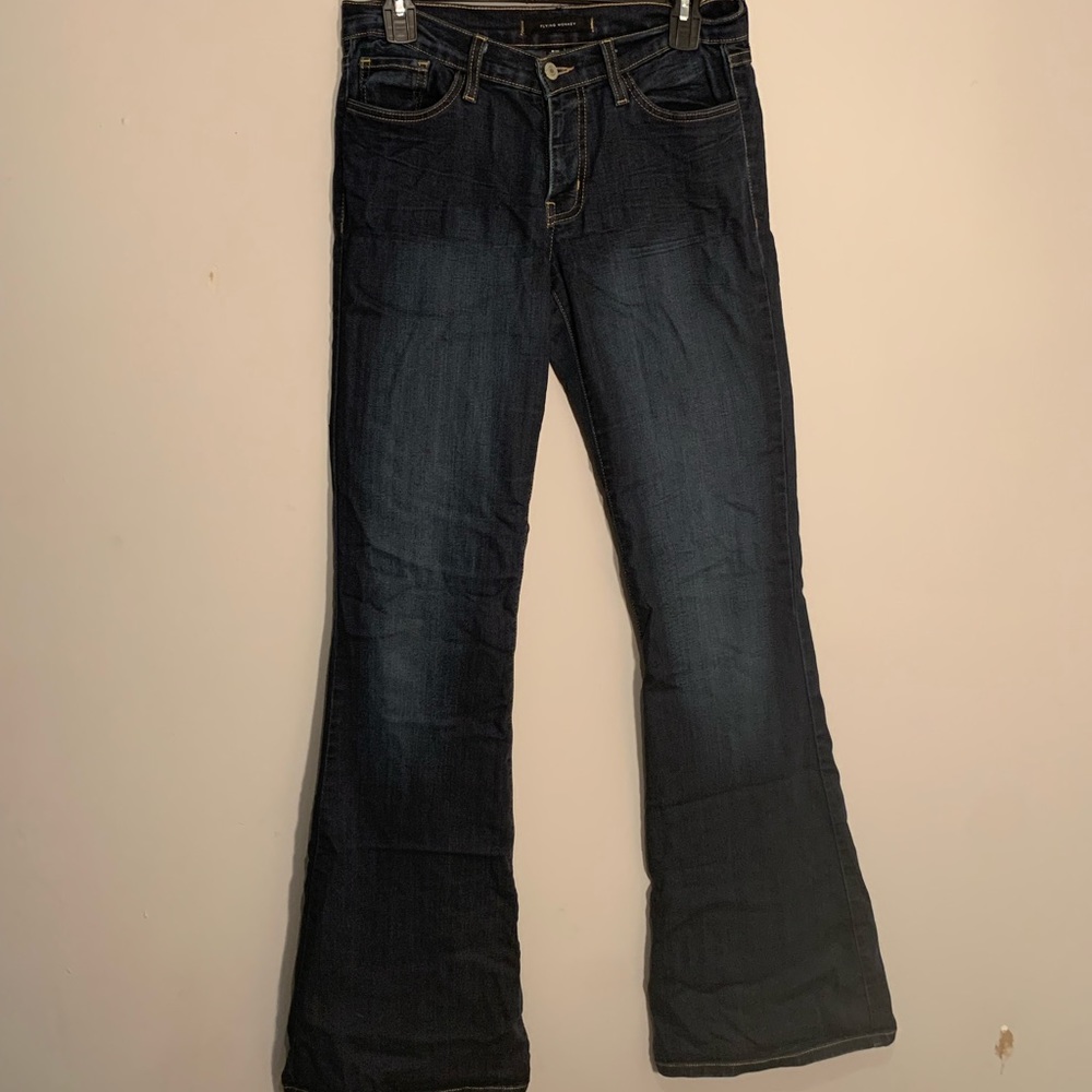 Flying Monkey Bell Bottom Dark Jeans